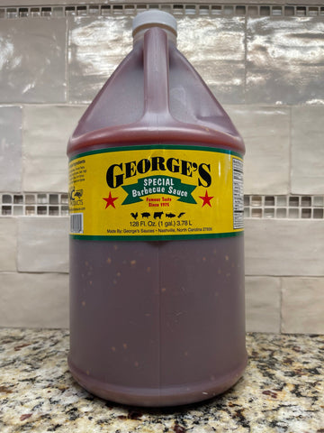 George's SPECIAL BBQ Sauce 128 oz 1 Gallon Barbecue Marinade Chicken Pork Dip