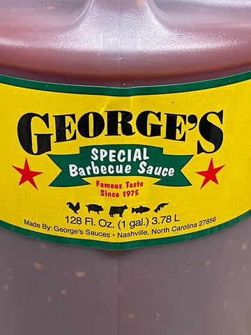 George's SPECIAL BBQ Sauce 128 oz 1 Gallon Barbecue Marinade Chicken Pork Dip