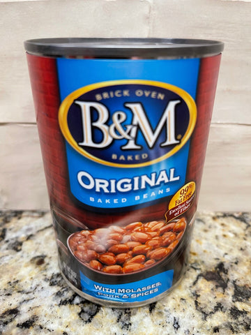 6 CANS B&M Original Brick Oven Baked Beans 16 oz. Can Burnham & Morrill