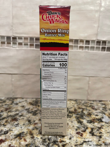 2 BOXES Don's Chuck Wagon Onion Ring Batter Mix 12 oz Flour Fish Fries