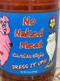 3 Bottles of No Naked Meat Carolina Style Barbecue Sauce, 16 oz