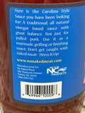 3 Bottles of No Naked Meat Carolina Style Barbecue Sauce, 16 oz