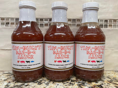 3 BOTTLES Tim Bucks Original Bar-B-Q Barbecue Sauce 16 oz BBQ