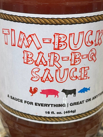 3 Bottles of Tim Bucks Original Bar-B-Q Sauce, 16 oz