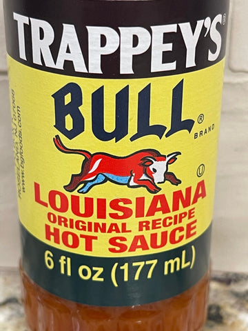 3 BOTTLES Trappeys Louisiana Original Recipe Hot Sauce 6 oz Pork BBQ Pepper