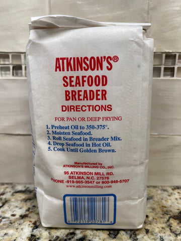 2 BAGS Atkinsons Enriched Seafood Breader 2 lb Bag Flour Catfish Flounder