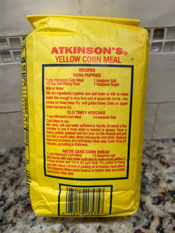 2 BAGS Atkinsons Enriched Yellow Corn Meal 2 lb Bag Flour Muffin