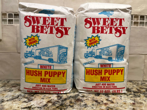 2 BAGS Atkinson's Sweet Betsy Hushpuppy Mix 2 lb Bag Onion Flour Rings