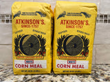 2 BAGS Atkinsons Enriched White Corn Meal 2 lb Bag Flour Muffin