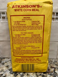 2 BAGS Atkinsons Enriched White Corn Meal 2 lb Bag Flour Muffin