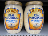 2 JARS Heinz Deliciously Creamy Real Mayonnaise Mayo Sandwich Dukes Kraft