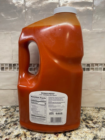 1 Gallon Texas Pete Hot Sauce 128 oz Pepper Wing Bottle BBQ Pork Dip