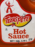 1 Gallon Texas Pete Hot Sauce 128 oz Pepper Wing Bottle BBQ Pork Dip