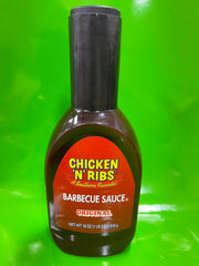 Chicken 'N' Ribs Barbecue Sauce 18 oz Bottle BBQ Brisket Steak Burgers