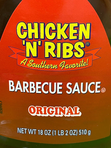 4 BOTTLES Chicken 'N' Ribs Barbecue Sauce 18 oz BBQ Brisket Steak Burgers (Copy)