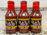 3 Bottles John Boy and Billy's Hot & Spicy Barbecue Grillin Sauce BBQ FREE SHIP