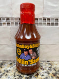 2 Bottles John Boy and Billy's Hot & Spicy Barbecue Grillin Sauce BBQ