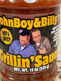 2 Bottles John Boy and Billy's Hot & Spicy Barbecue Grillin Sauce BBQ