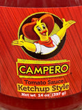 4 BOTTLES Campero Tomato Sauce Ketchup Bottle 14 oz Salsa de Tomate