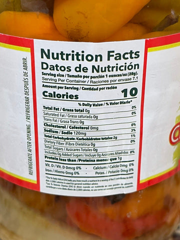 El Ideal Whole Chili Habanero in Brine, 16 oz