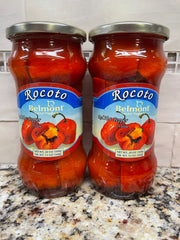 2 JARS Belmont Rocoto Red Hot Peppers in Brine 20oz Jar Chili