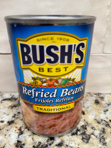 4 Cans of Bush's Traditional Refried Beans, 16 oz