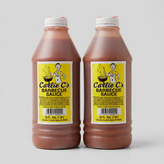 2 Bottles of Carlie C's Original BBQ Sauce, 32 oz