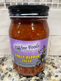 3 JARS D'Vine Foods Jar Ghost Pepper Hot Salsa 16 oz Jar Habanero Relish NC (Copy)