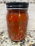 2 JARS D'Vine Foods Jar Ghost Pepper Hot Salsa 16 oz Jar Habanero Relish NC