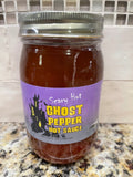 D'Vine Foods Jar Ghost Pepper Hot Sauce Habanero Scary Hot Dip BBQ NC