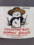 1 Gallon Country Boy Soppin Sauce 128 oz BBQ Dip Chicken Pork Shrimp NC Barbecue