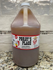 1 Gallon Hot Porky's Place BBQ Sauce 128 oz Barbecue Pork Seasoning Dip NC