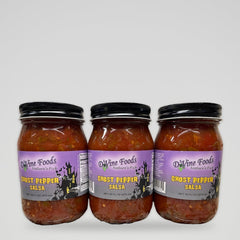 3 Jars D'Vine Foods Jar Ghost Pepper Hot Salsa 16 oz Jar (Copy)