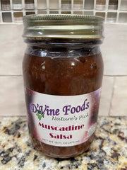 D'Vine Foods Nature's Pick Muscadine Salsa 16 oz Jar Tomato Relish NC