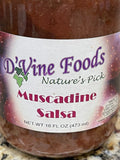 3 Jars of D'Vine Foods Muscadine Salsa, 16 oz