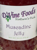 D'vine Foods Muscadine Jelly, 18 oz