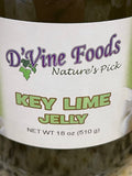 D'vine Foods Key Lime Jelly, 18 oz