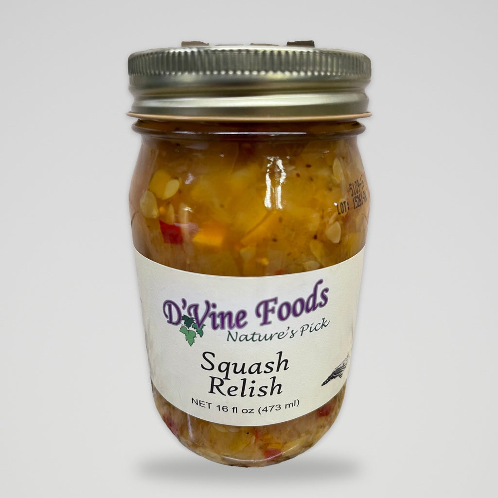 D'Vine Foods Nature's Pick Yellow Summer Squash Relish, 16 oz