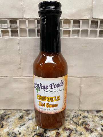 3 Bottles of D'Vine Foods Chipotle Hot Sauce, 5 oz