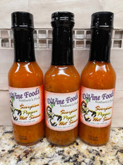 3 BOTTLES D'Vine Foods Scorpion Hot Pepper Sauce 5 oz Pork BBQ Taco