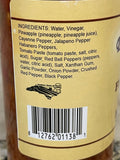 3 Bottles of D'Vine Foods Chunky Five Pepper Super Hot Sauce, 12 oz