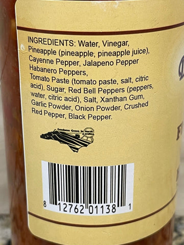 3 Bottles of D'Vine Foods Chunky Five Pepper Super Hot Sauce, 12 oz