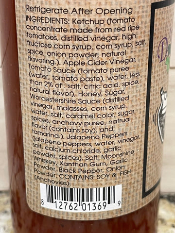 3 Bottles of D'Vine Foods Moonshiner's BBQ Sauce, 12 oz