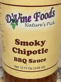 3 Bottles of D'Vine Foods Smoky Chipotle BBQ Sauce, 12 oz