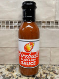3 Bottles of D'Vine Foods Fireball Glaze & BBQ Sauce, 12 oz