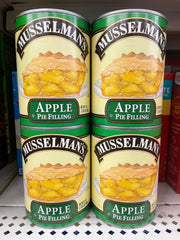 4 CANS Musselman’s Apple Fruit Filling & Topping 21 oz Can Pie Pastry Crisp