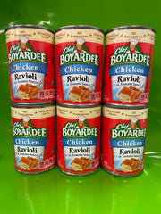 6 CANS Chef Boyardee Chicken Ravioli Pasta in Tomato Sauce 15 Oz Can Pasta