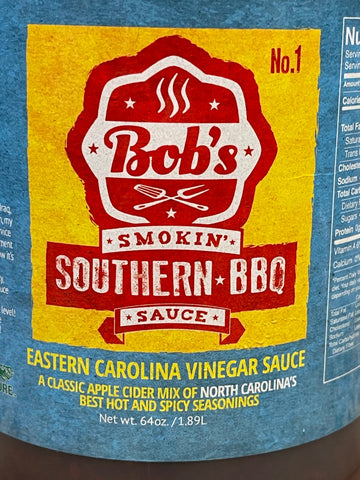 Bob's Smokin Southern BBQ #1 Easter Carolina Vinegar Sauce 64 oz Dip