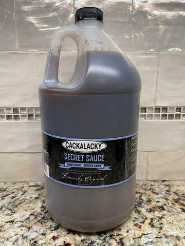 1 Gallon Cackalacky Secret Sauce 128 oz Barbecue Dip BBQ Pork NC