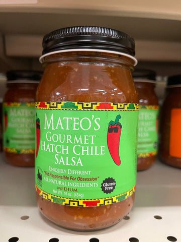 3 Jars of Mateo's Gourmet Hatch Chile Salsa, 16 oz